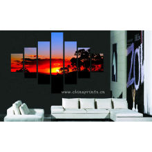 Sunset Scenery Design Pintura / Home Decor Wall Hanging / Beautiful Cenário Wall Painting